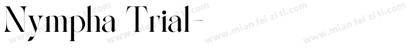Nympha Trial字体转换